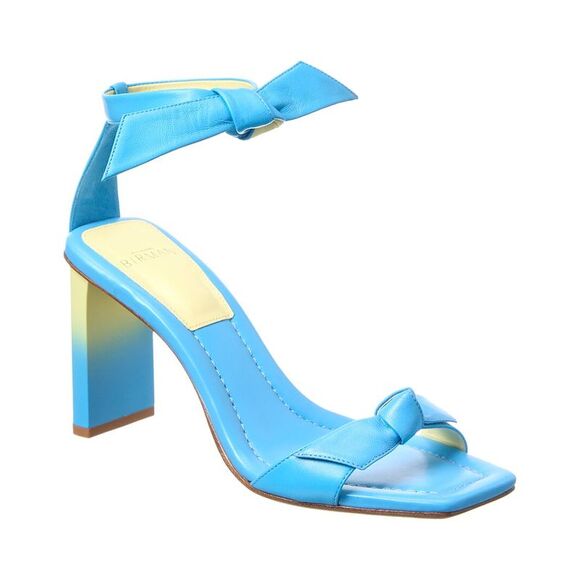 Alexandre Birman Clarita Pillar 85 Leather Sandal Blue